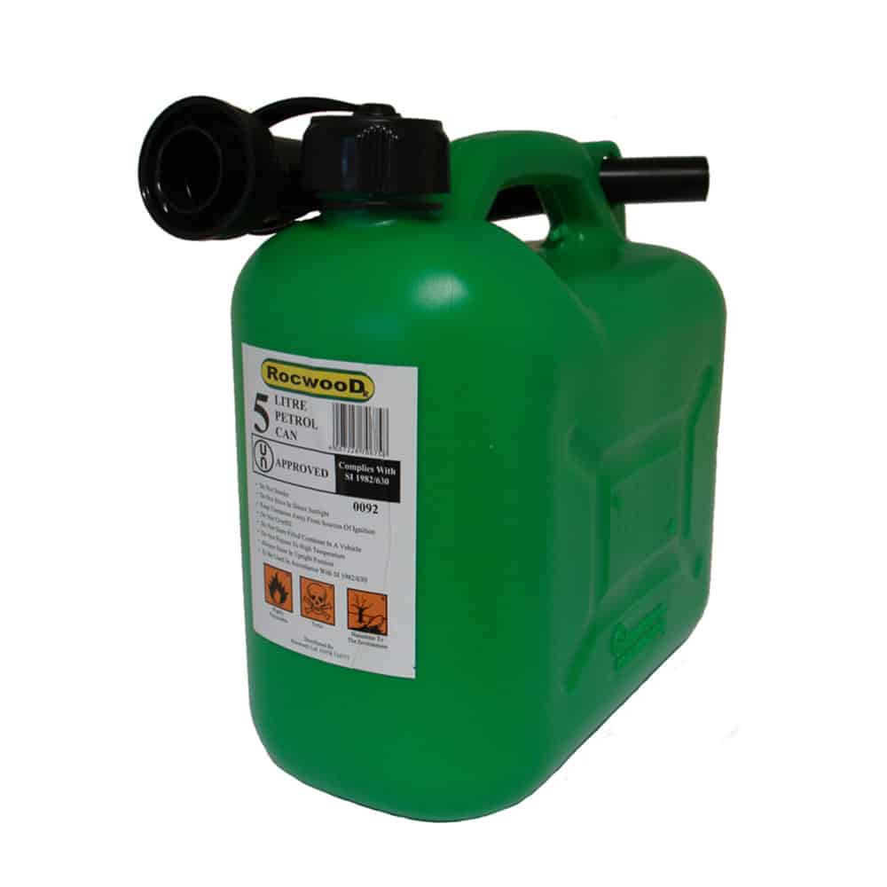 Fuel Can (RocwooD Label) 5 Litre Green