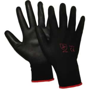 Gloves PU Coated Black